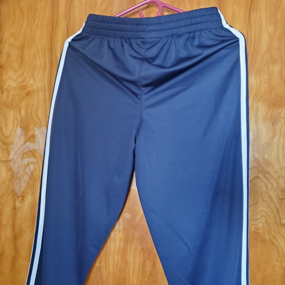 adidas Navy Track Pants Joggers Youth XL 18/20 Fits Women S M Excellent - Picture 8 of 10